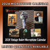2024 Vintage Bullet Microphone Wall Calendar