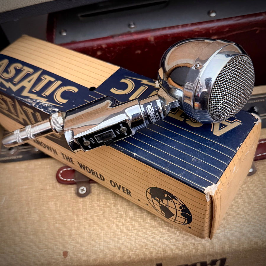 vm1732 - Astatic T-3-S in box, Vintage Astatic Crystal