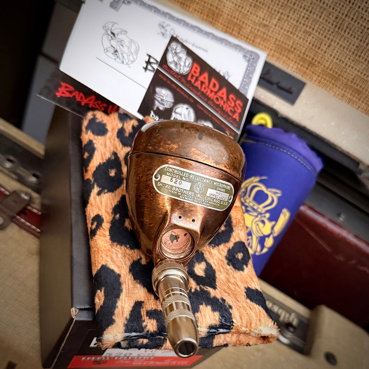 VMS1077 - Custom Copper Shure 520, Black CR