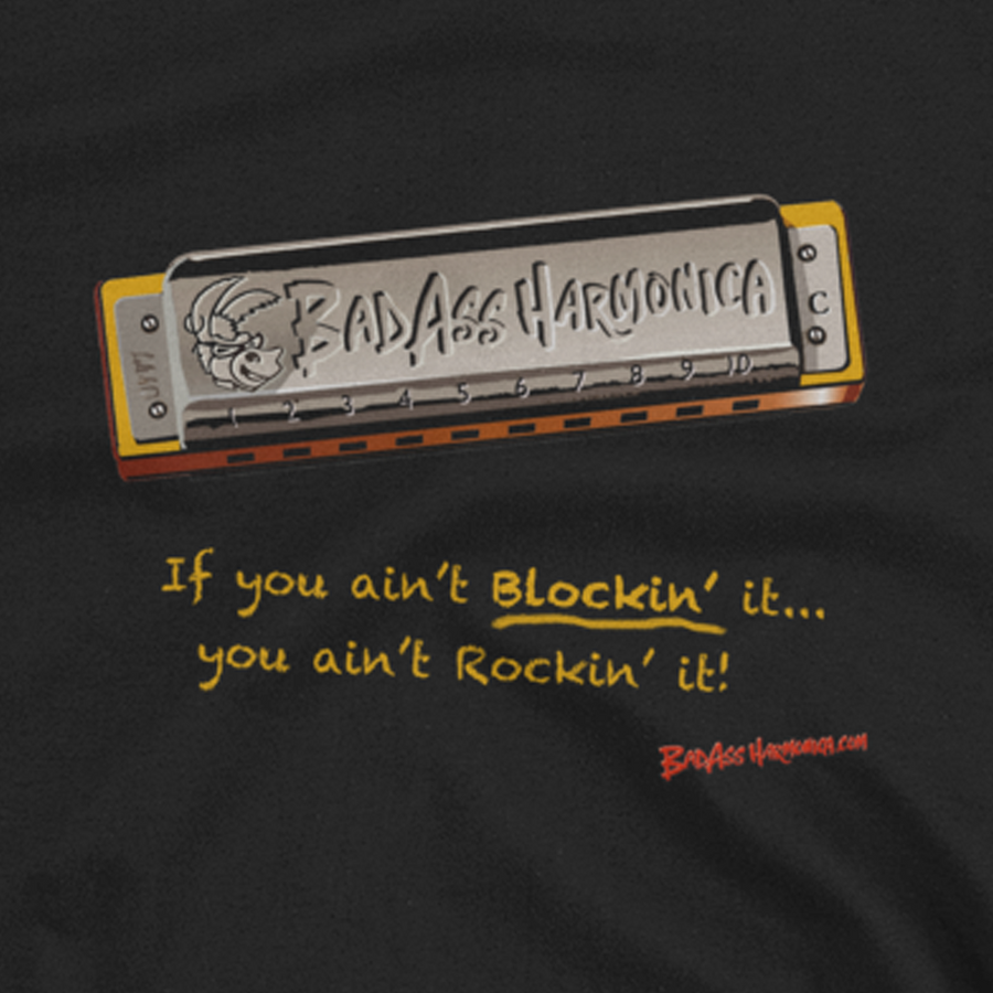 Blockin' It Harmonica T-shirt