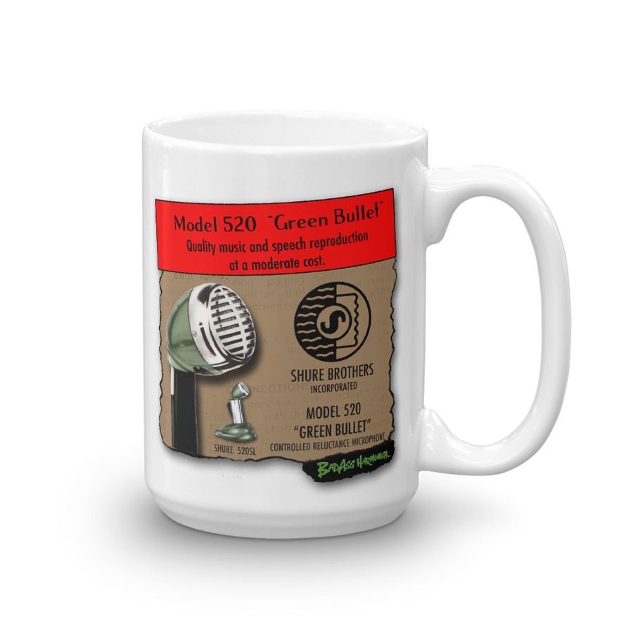 Shure 520 Green Bullet Big Coffee Mug (15oz)