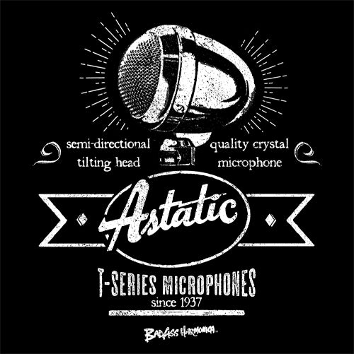 Women's Astatic T-3 Retro Microphone T-shirt