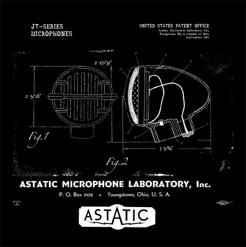Women's Astatic JT-30 Patent Microphone T-shirt