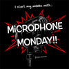 Microphone Monday T-shirt (red)