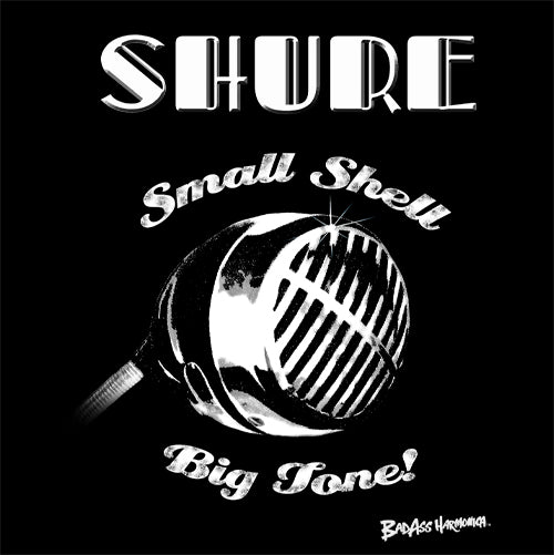 Women's Shure Small Shell Microphone T-shirt