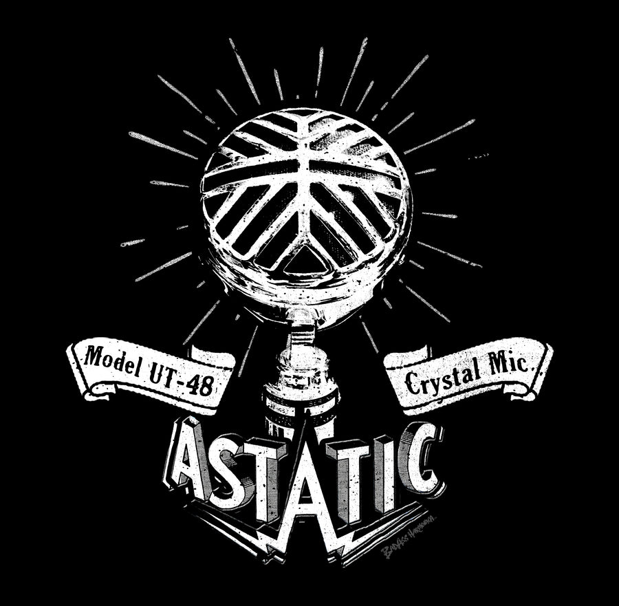 Women's Astatic UT-48 Microphone Retro T-shirt