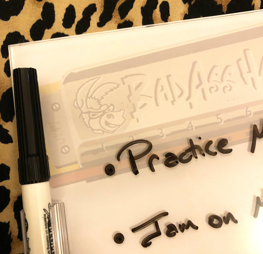 BadAss Harmonica Dry Erase Board