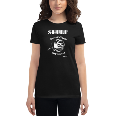 Women's Shure Small Shell Microphone T-shirt