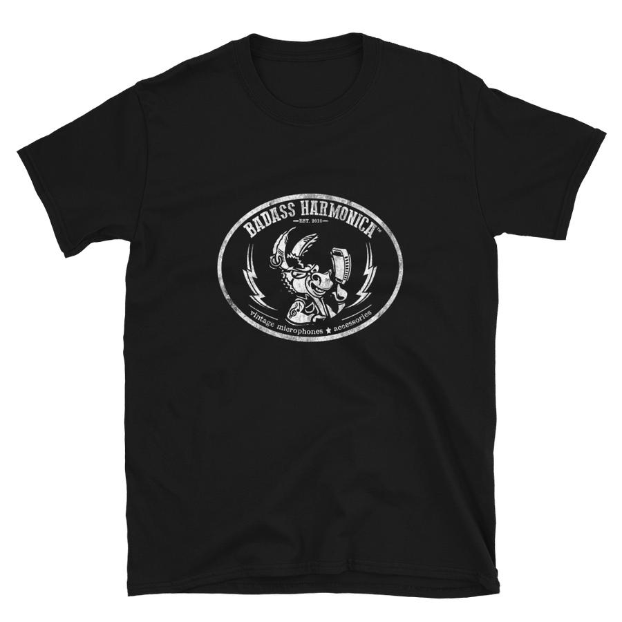 BadAss Harmonica retro logo T-shirt