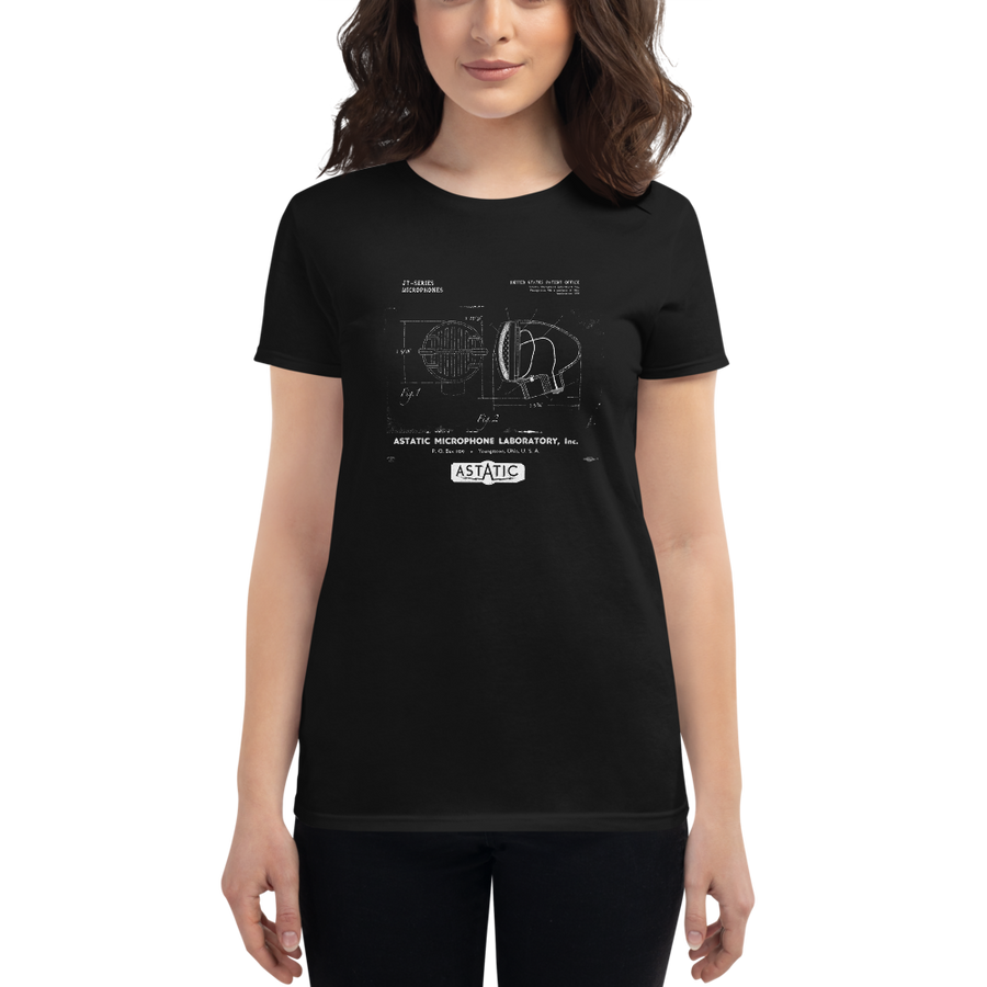 Women's Astatic JT-30 Patent Microphone T-shirt