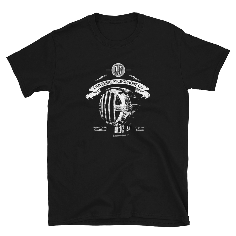 Universal Bullet Microphone retro T-shirt