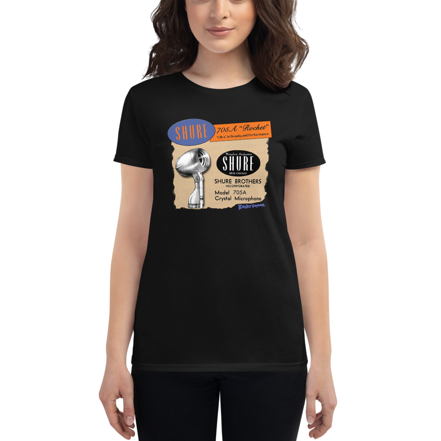 Women's Shure 705 "Rocket" Microphone T-shirt