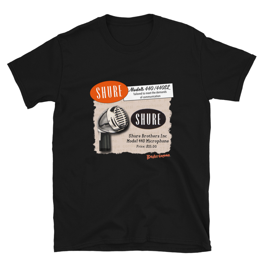 Shure 440 Bullet Microphone T-shirt