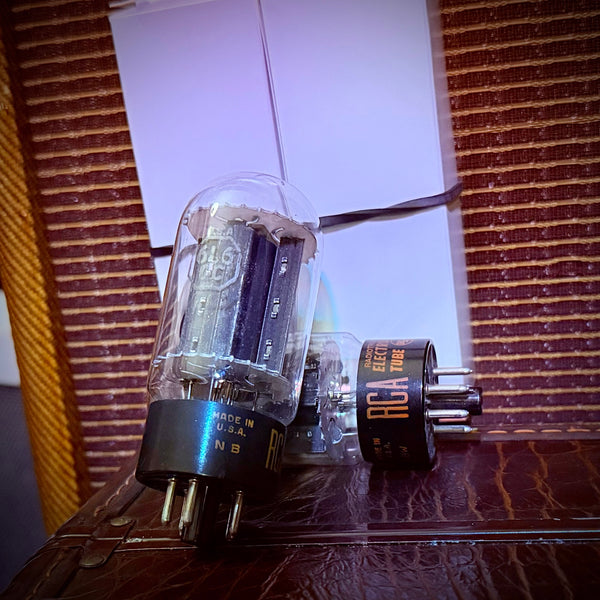 Matched Vintage 6L6GC Tubes - GE-RCA Pair 6L6