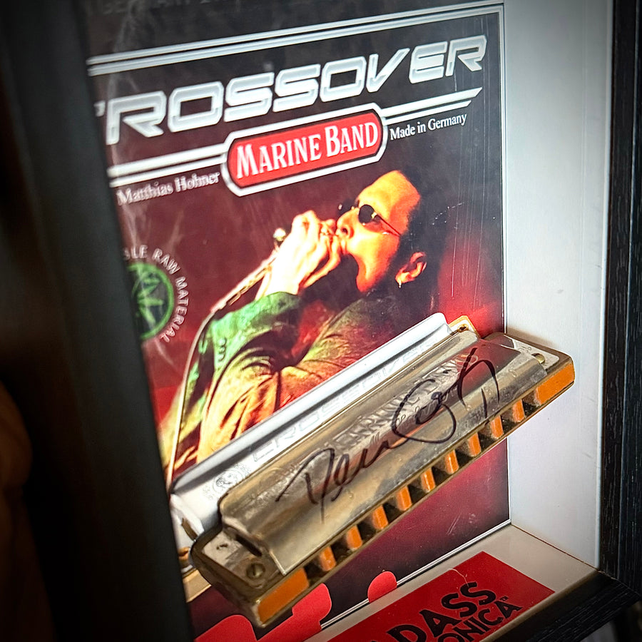 Autographed Personal Harmonica for display