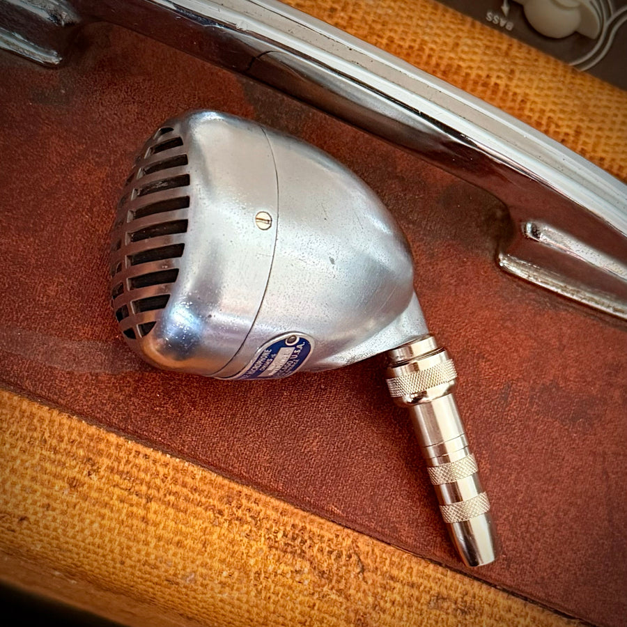 vm1776 - SUPER RARE!! Shure Satin Chrome Blue-Tag 520, 1949 CR