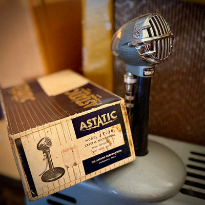 vm1792 - Astatic JT-30 in box, Vintage Crystal