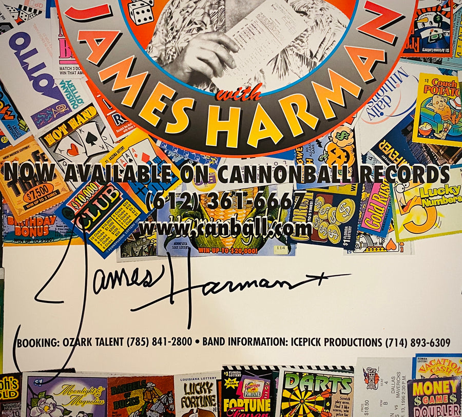 James Harman "Takin' Chances" SIGNED poster, 18x24