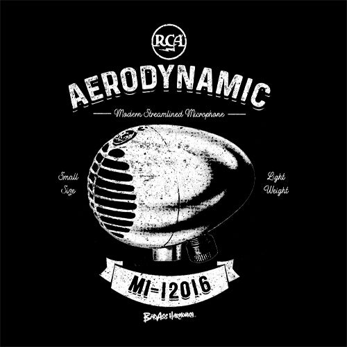 Women's RCA Aerodynamic Retro Microphone T-shirt