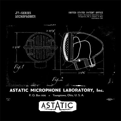 Women's Astatic JT-30 Patent Microphone T-shirt