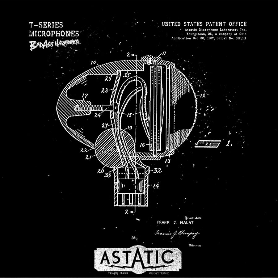 Women's Astatic T-3 Patent Microphone T-shirt