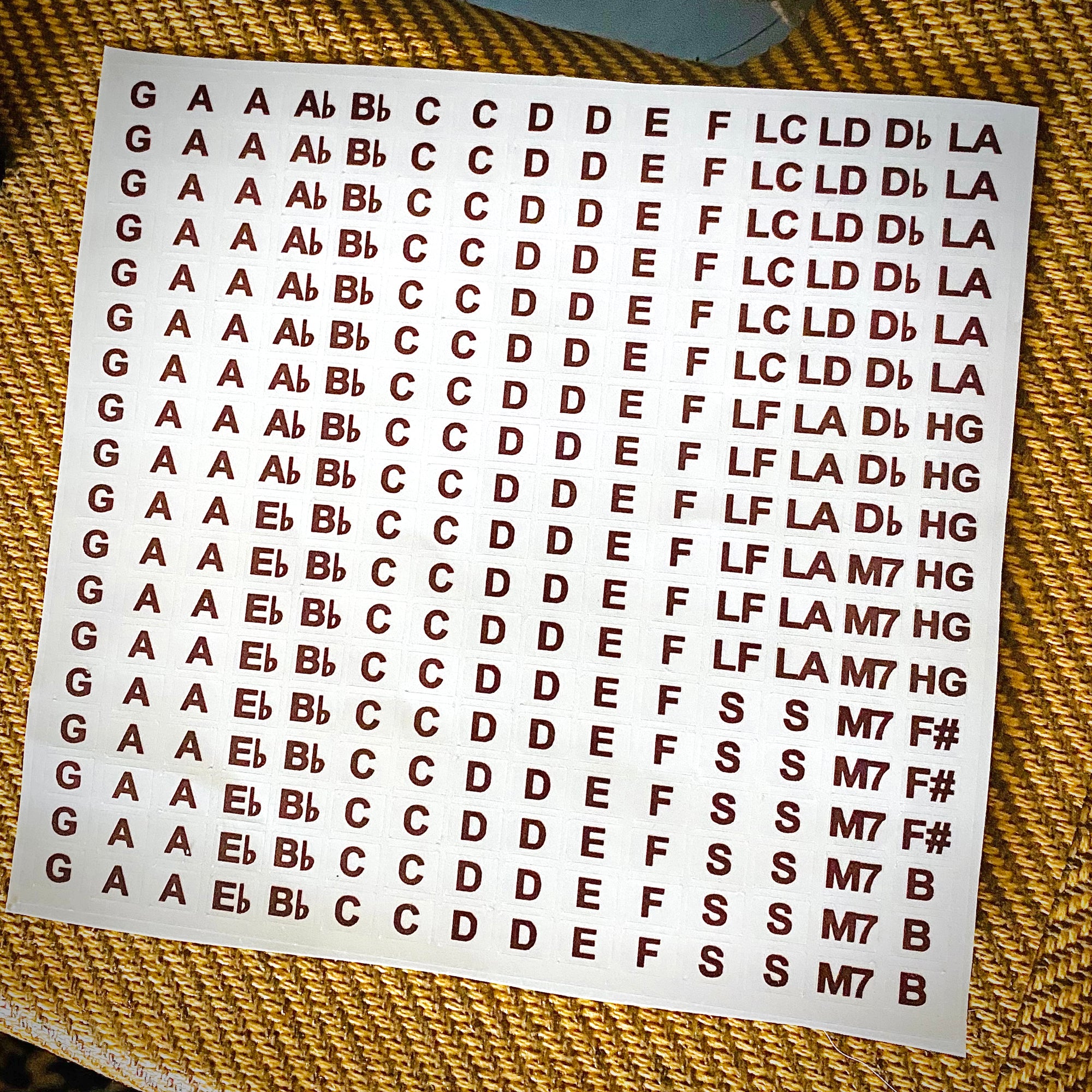 CombKey™ & CoverKey™ Harmonica Key Stickers