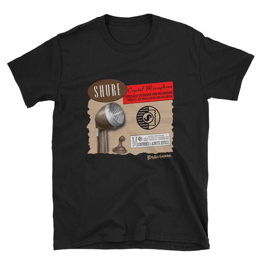 Shure Brown Bullet Microphone T-shirt
