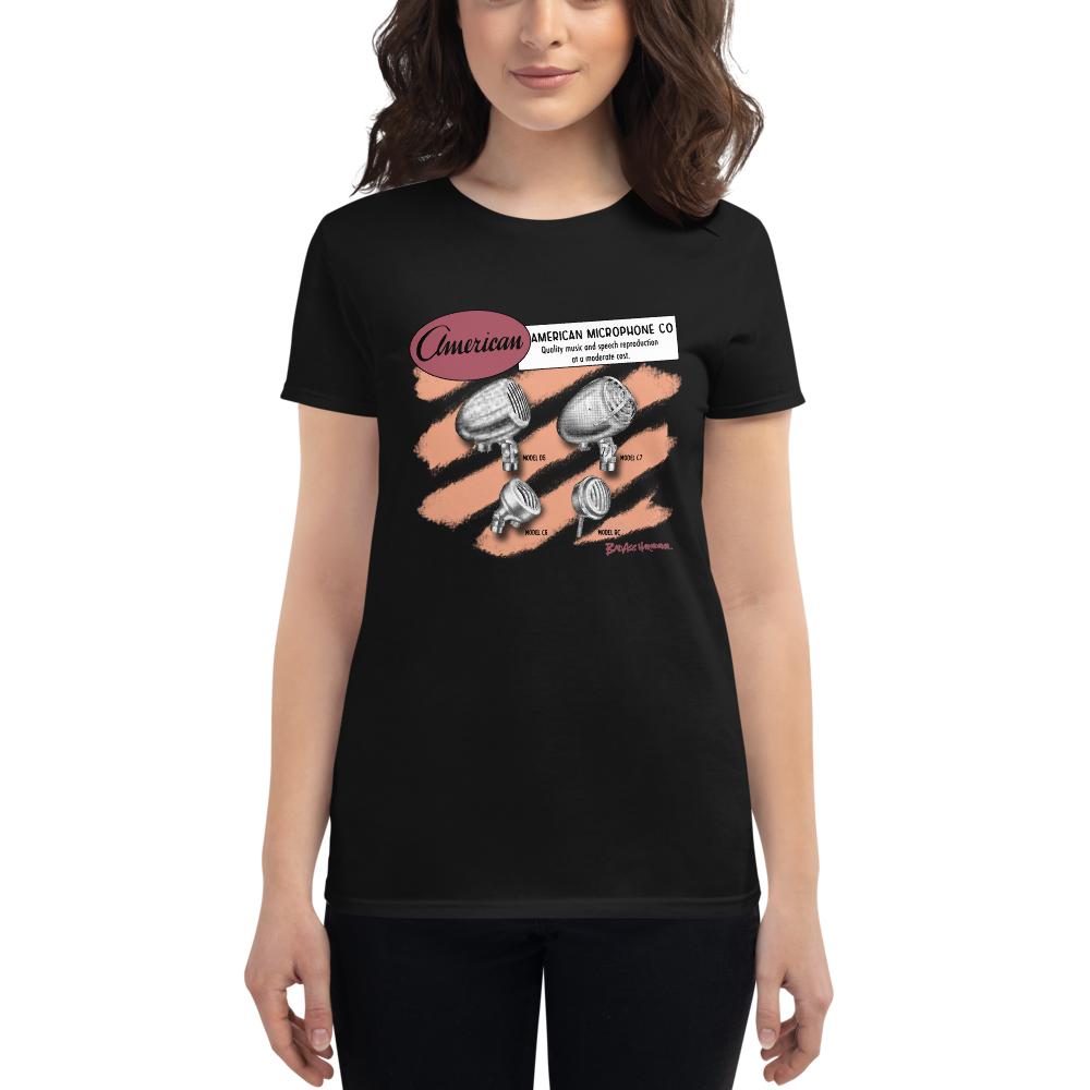 Women's American Company Microphone T-Shirt