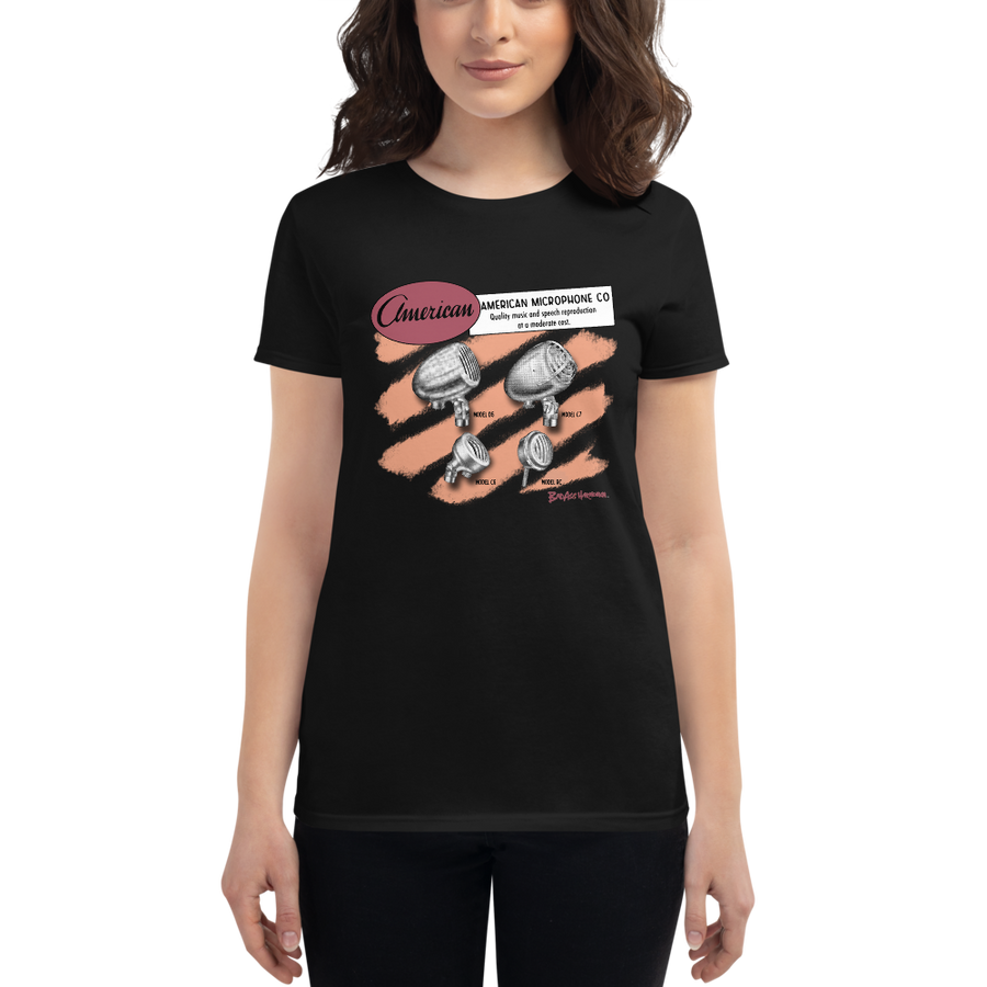 Women's American Company Microphone T-Shirt