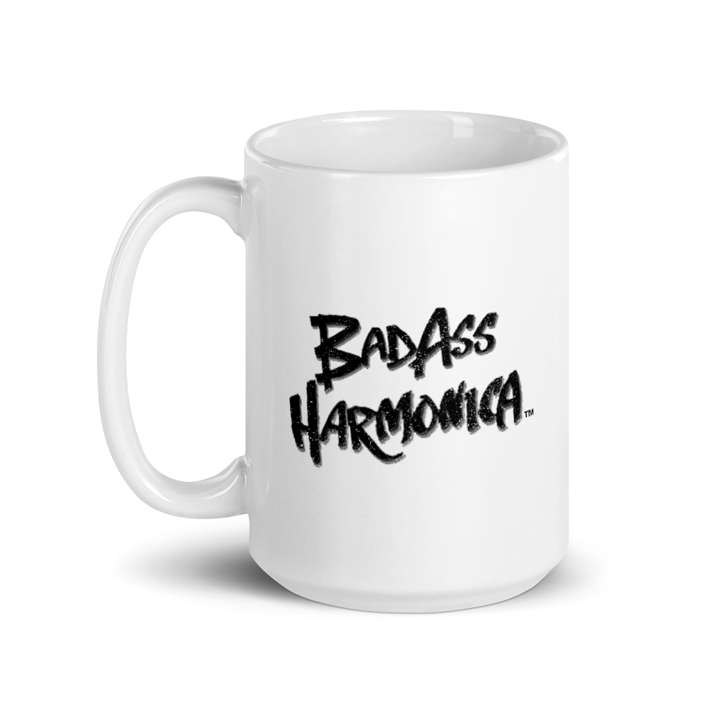 BadAss Harmonica retro logo Mug (15oz)