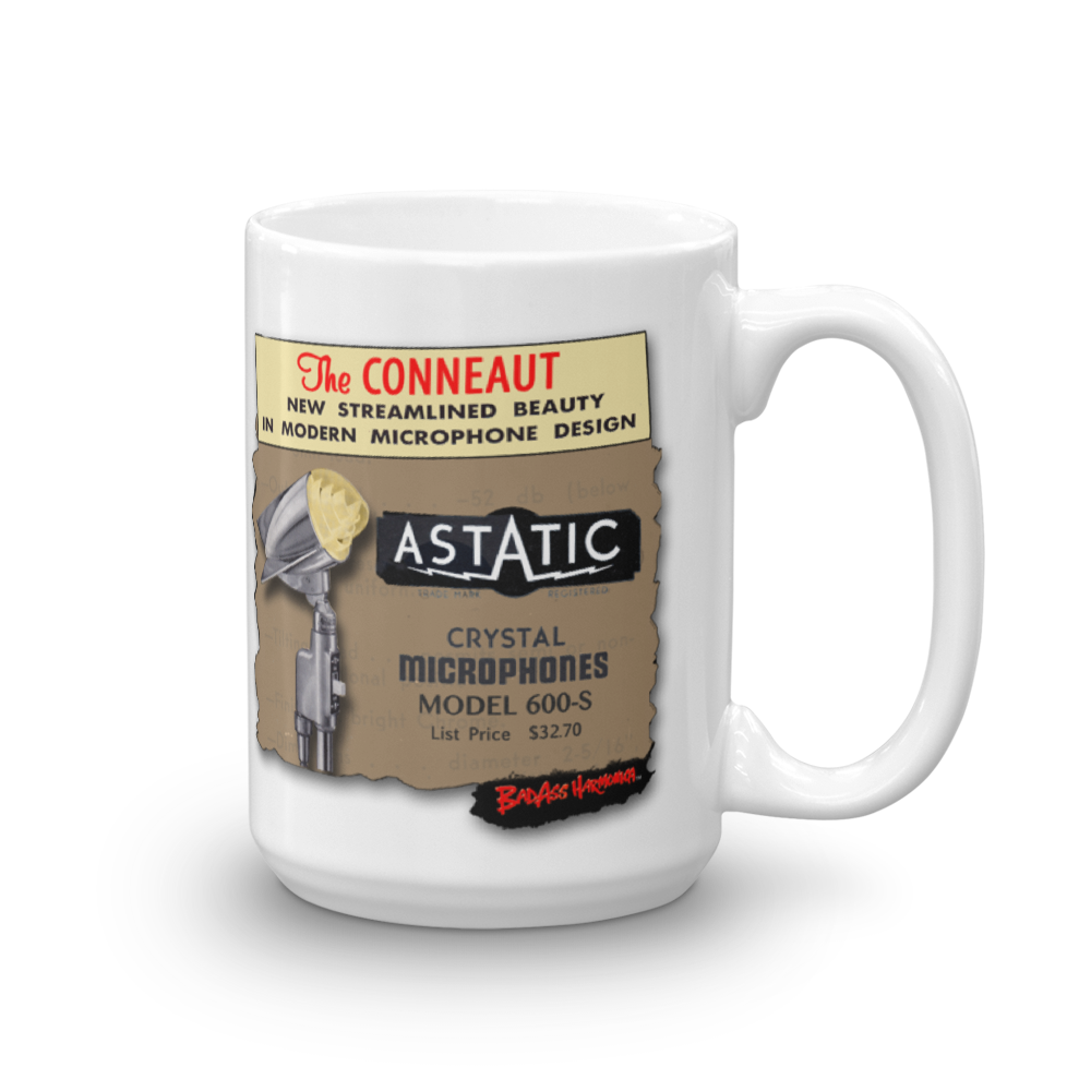 Astatic microphone coffee cup