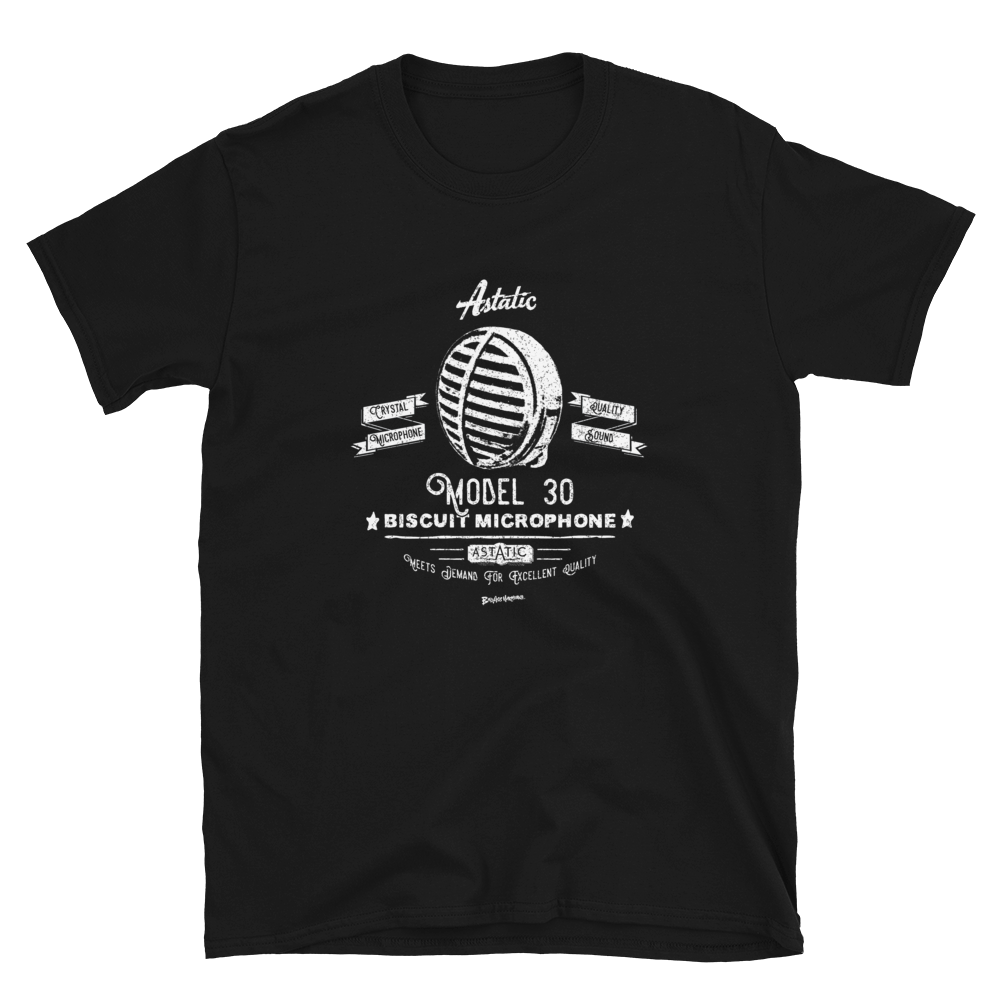 Astatic Biscuit Retro Microphone T-shirt
