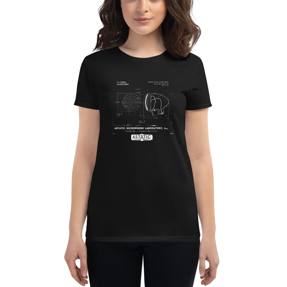 Women's Astatic JT-30 Patent Microphone T-shirt