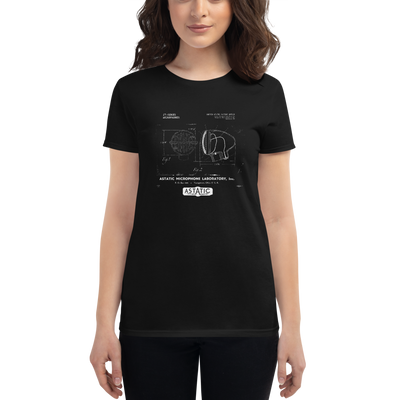 Women's Astatic JT-30 Patent Microphone T-shirt