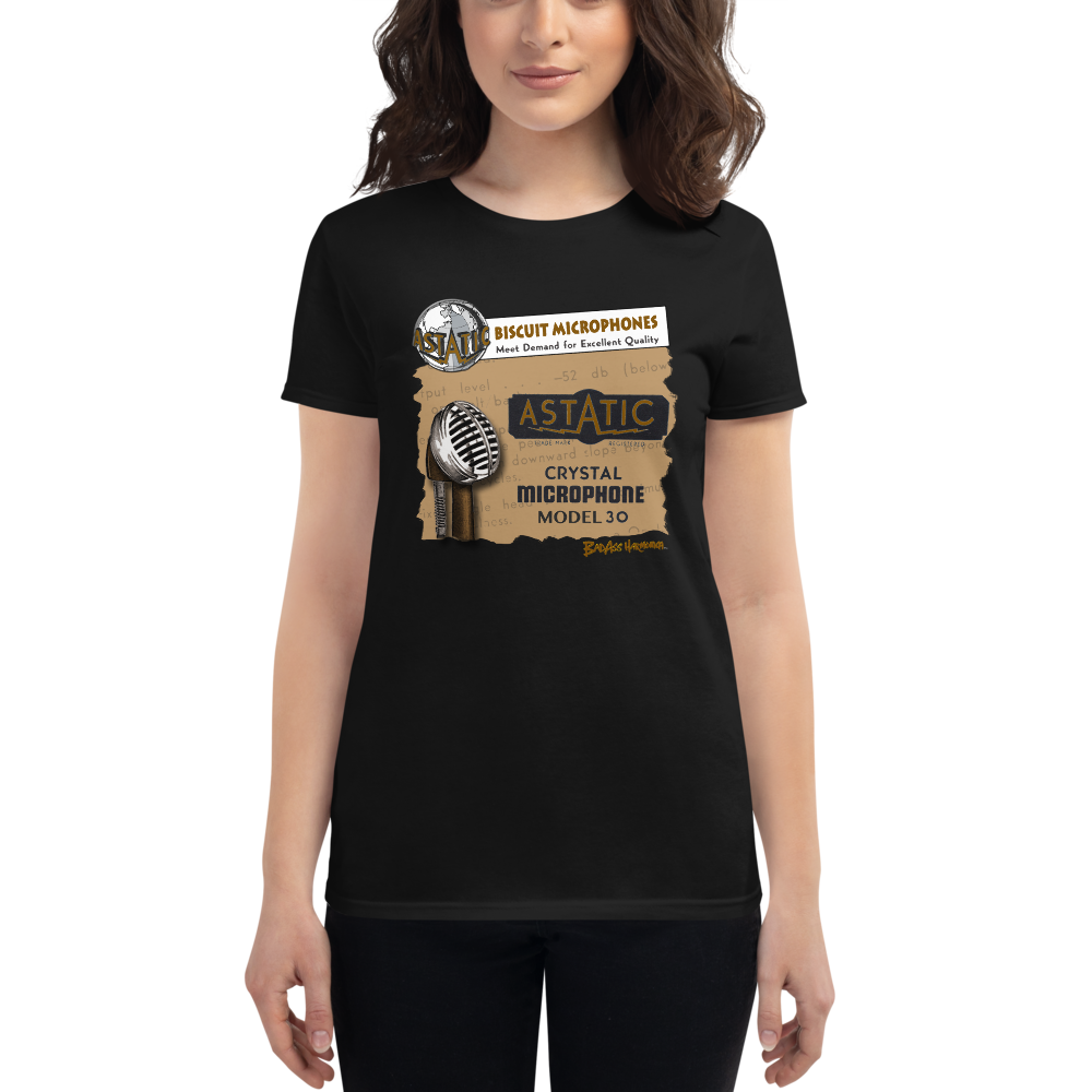 Women's Astatic Biscuit Microphone T-shirt