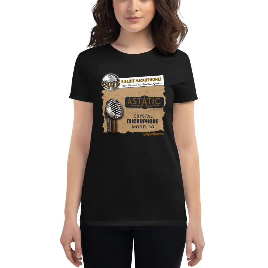 Women's Astatic Biscuit Microphone T-shirt