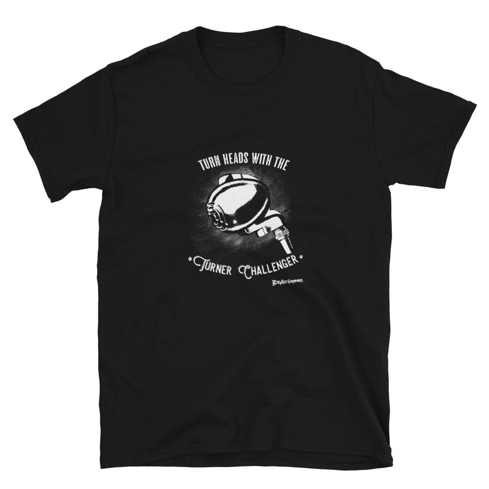 Turner Challenger B&W Microphone T-shirt