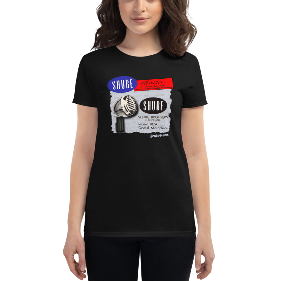 Women's Shure 707A Microphone T-shirt