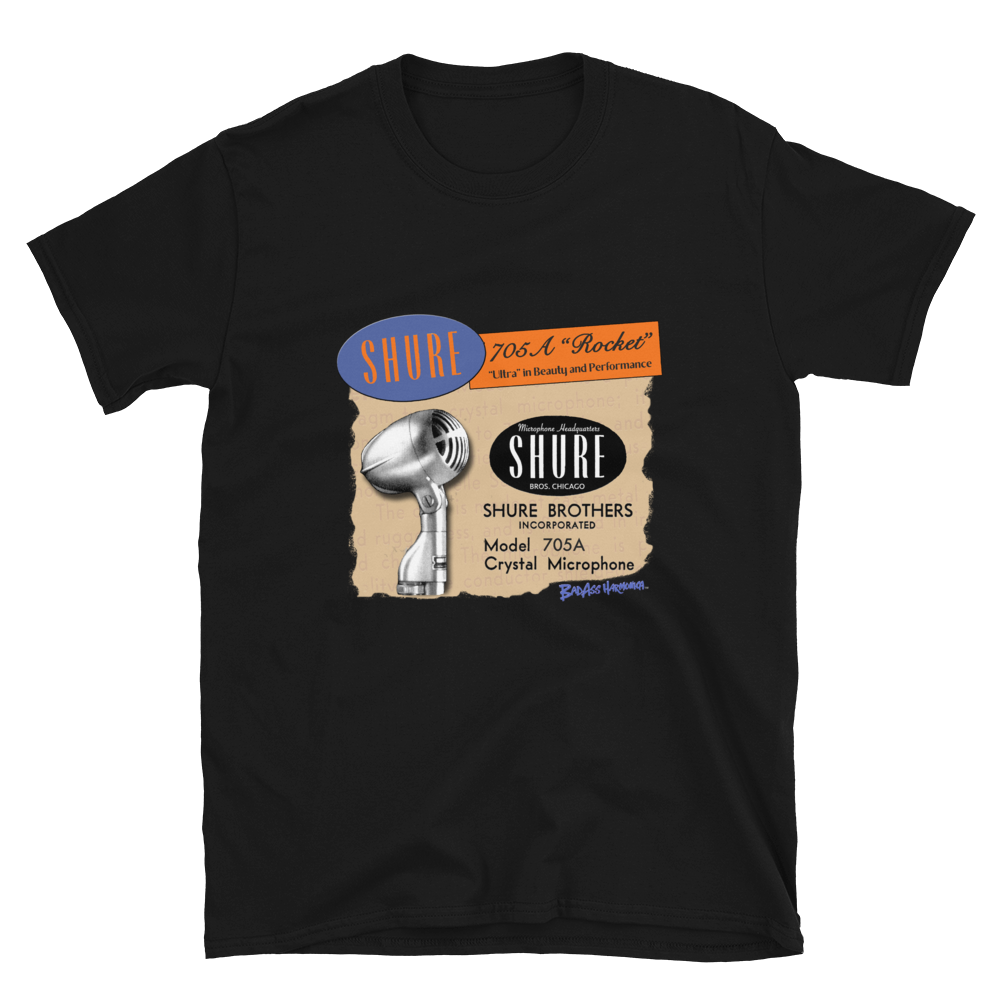 Shure 705 "Rocket" Microphone T-shirt