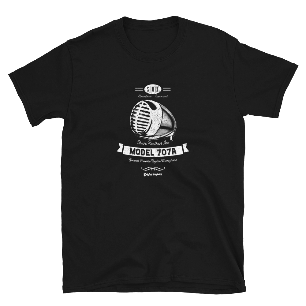 Shure 707A Retro Microphone T-shirt