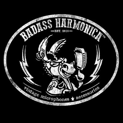 Women's BadAss Harmonica retro logo T-shirt