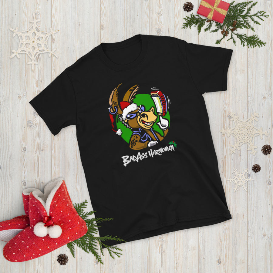 BadAss Harmonica Holiday Logo T-shirt