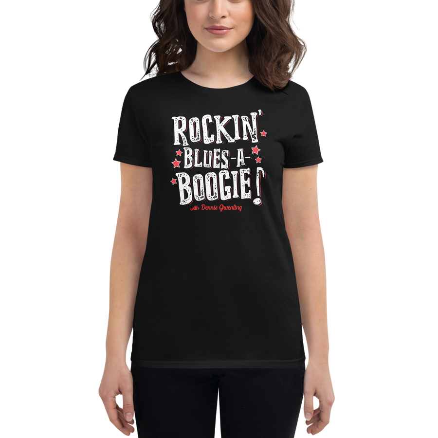 Women's Rockin' Blues-A-Boogie logo T-shirt